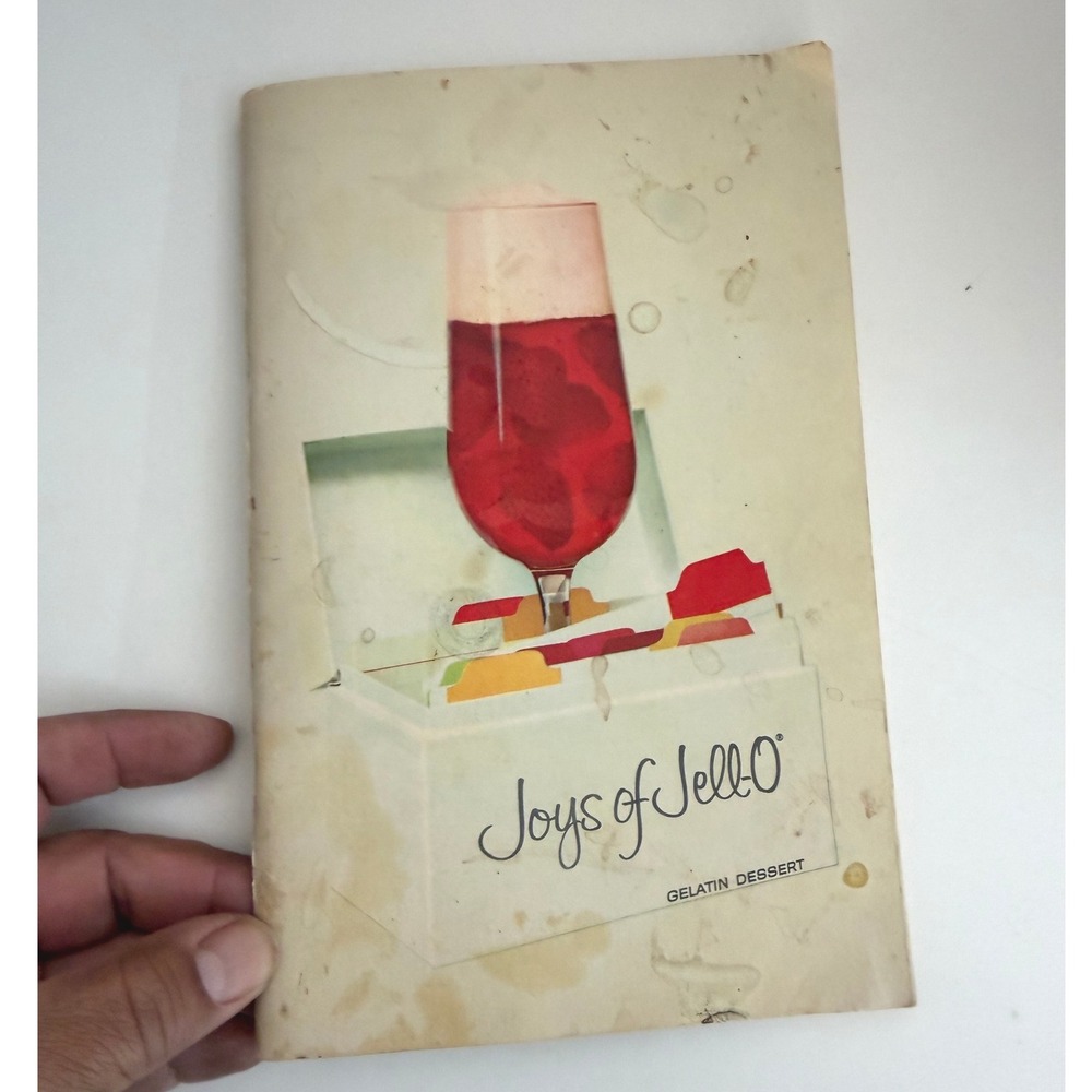 Vintage Joys of Jell-O Gelatin Dessert Recipe Booklet Retro Mid Century Cookbook